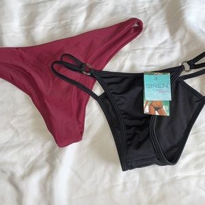 Set of 2 Bikini Bottoms Size Medium